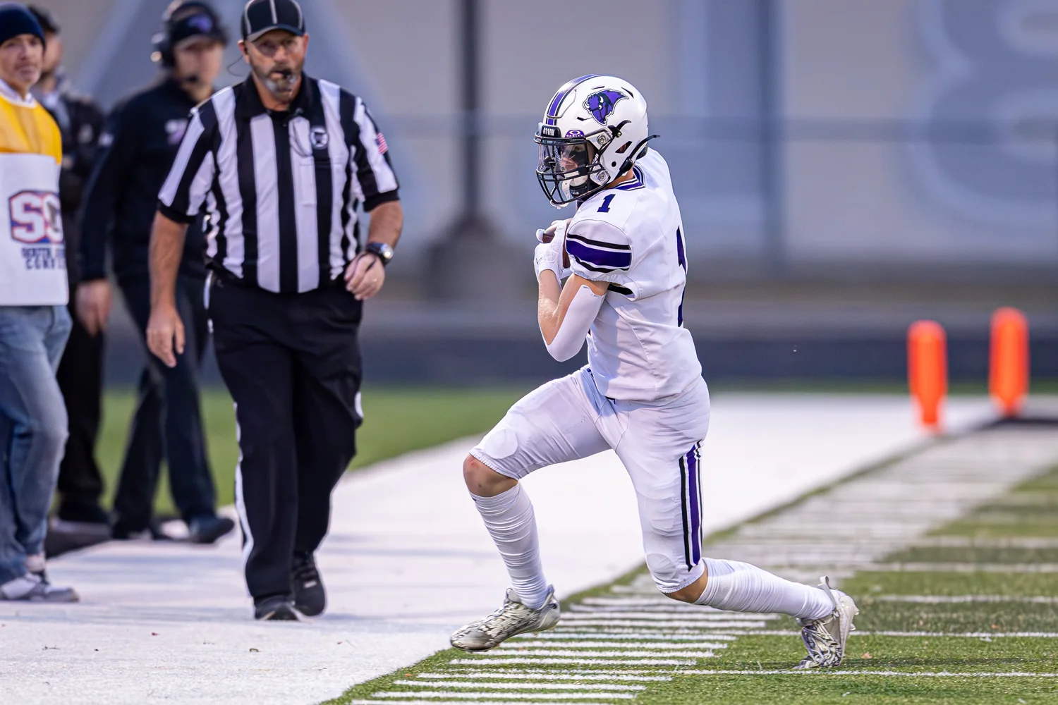 Buffalo WR near the sidelines