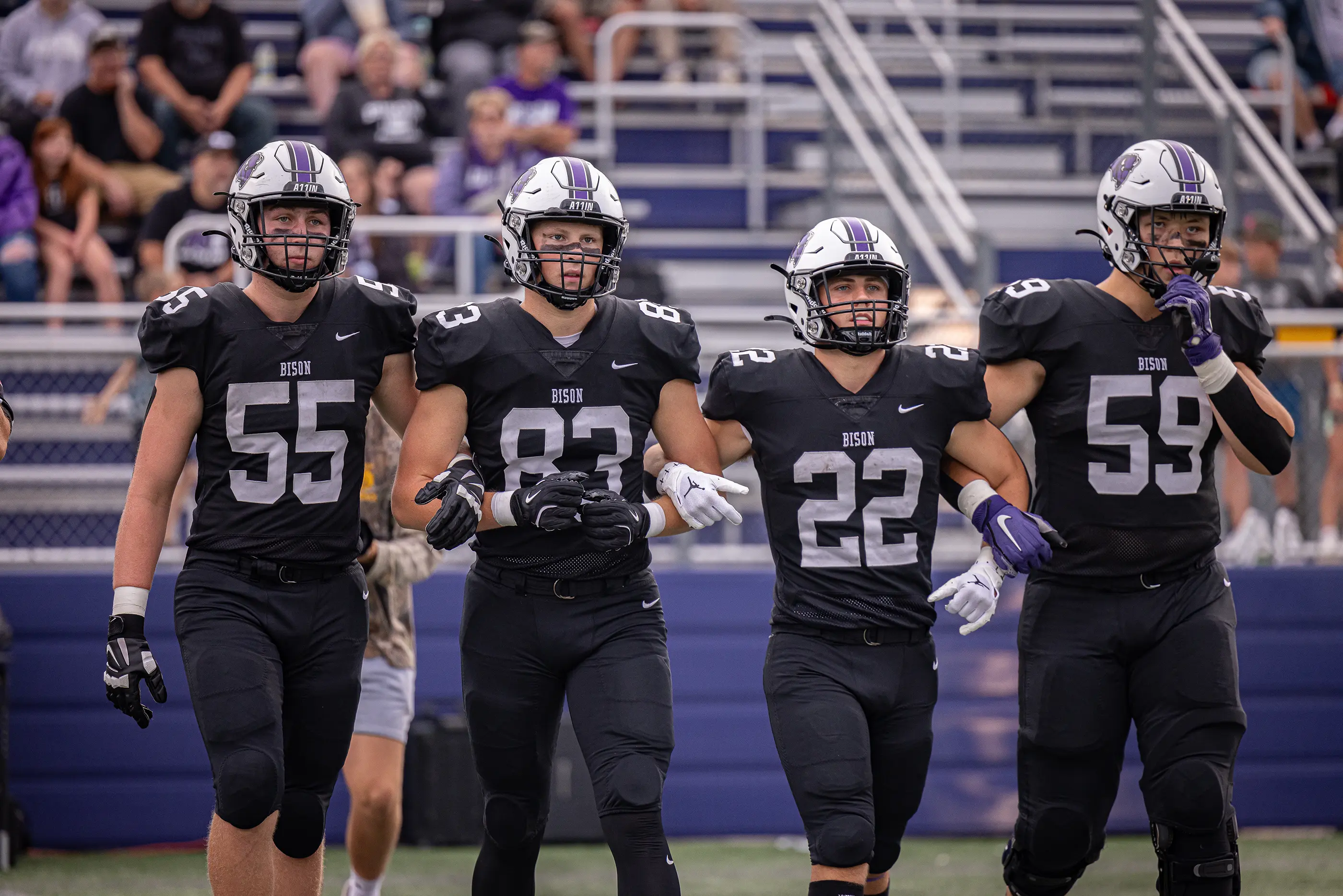 Captains headed to the coin toss