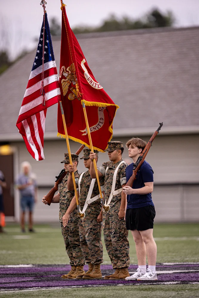 Color Guard with the American Flag