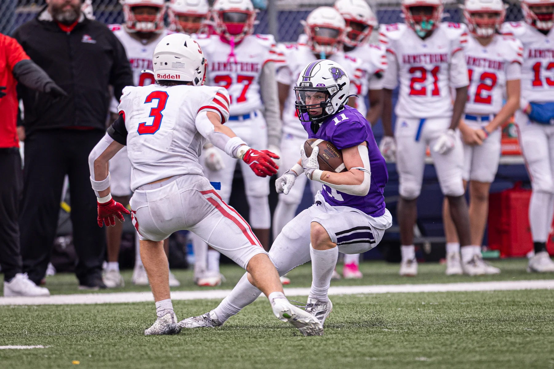 Ball Carrier looking to shake off a defender