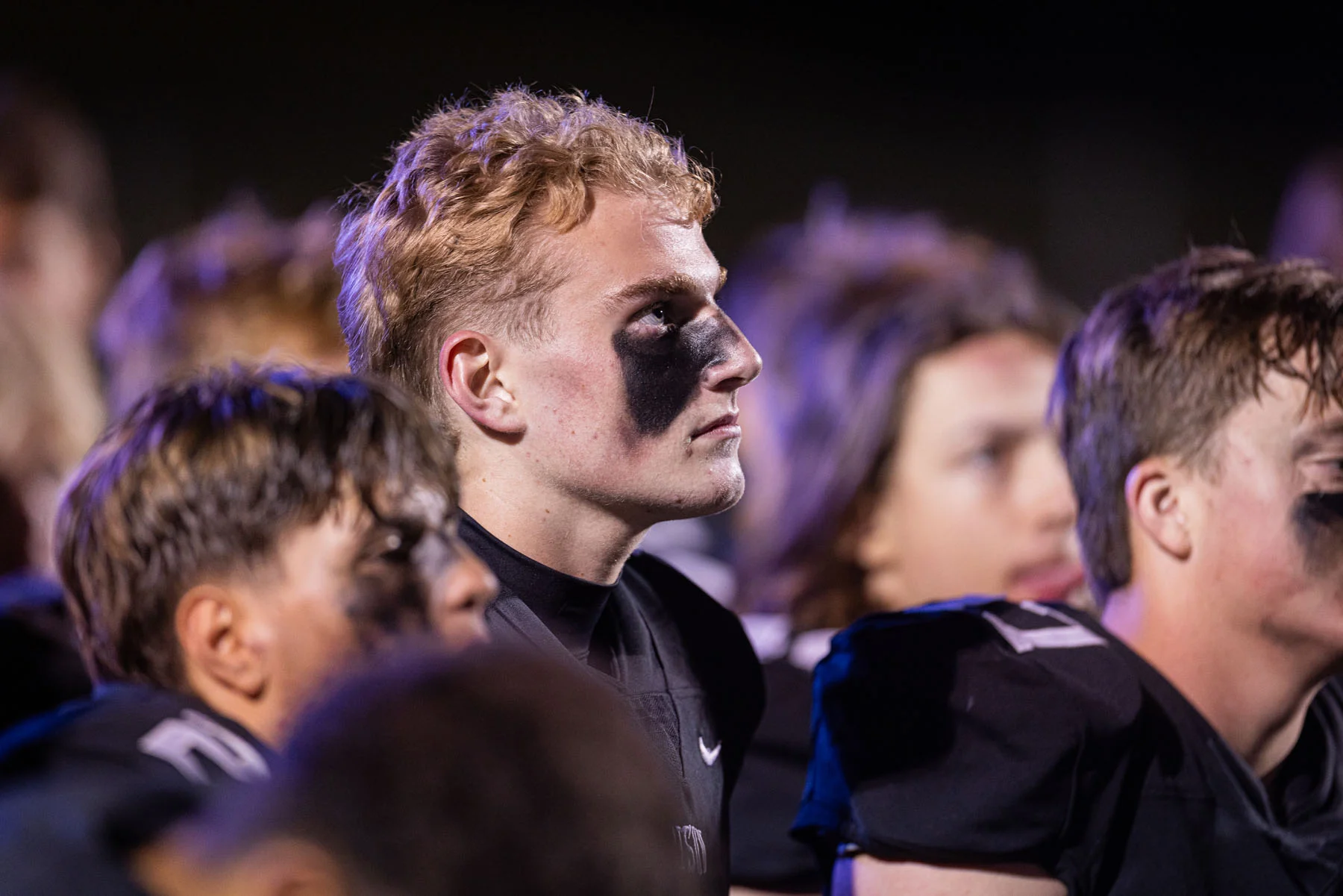 Listening to the coach after the game