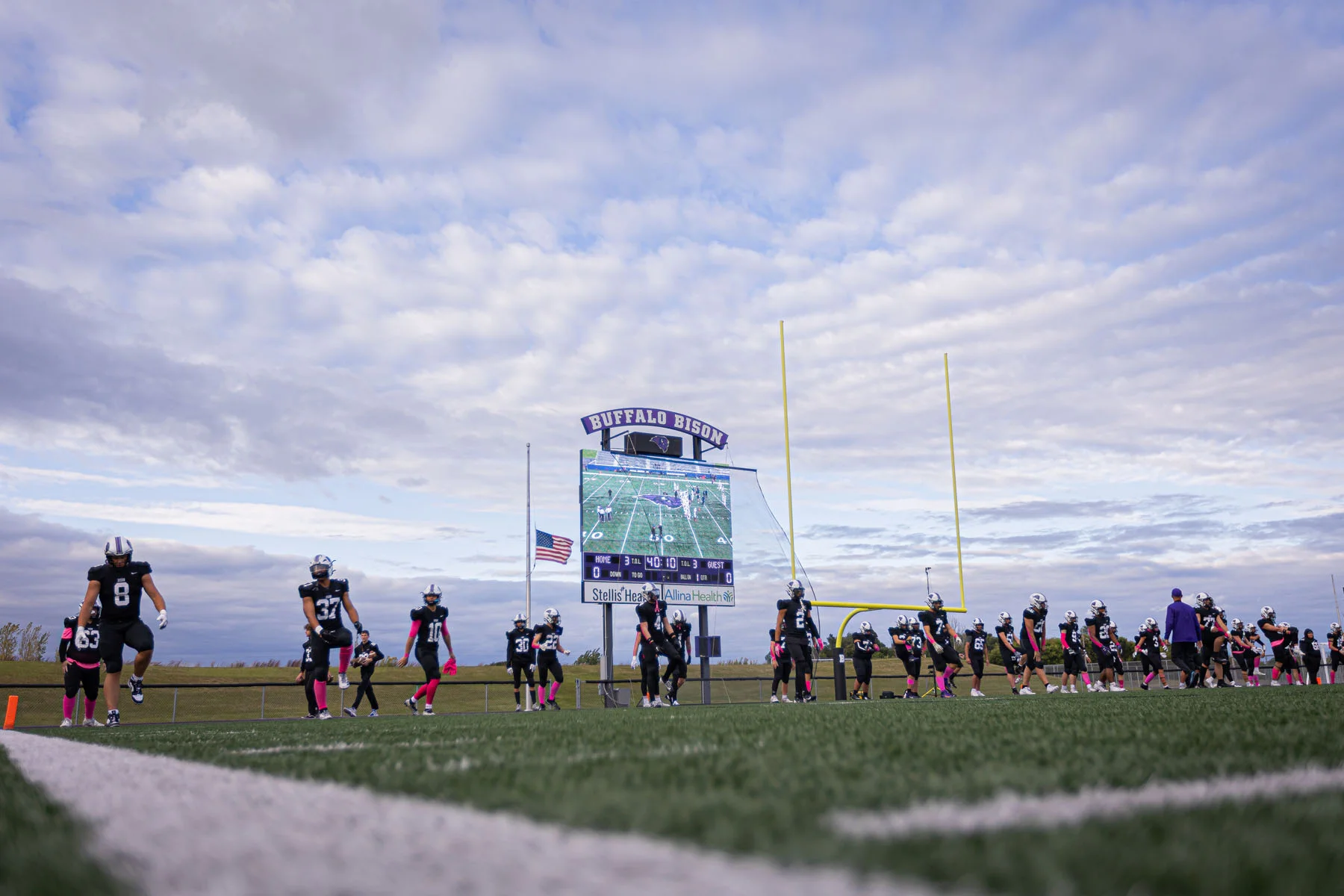 Buffalo pregame warmups