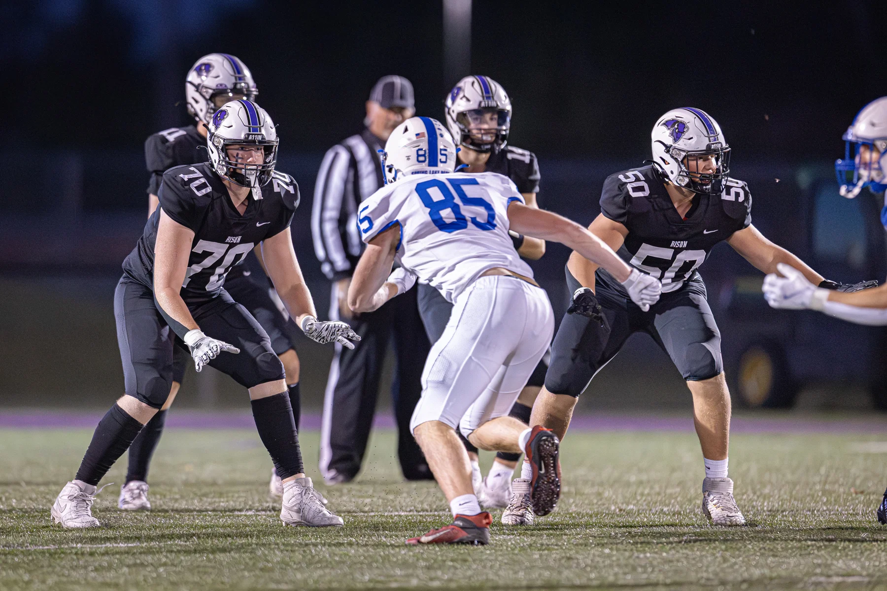 Buffalo OLine blocking on the play