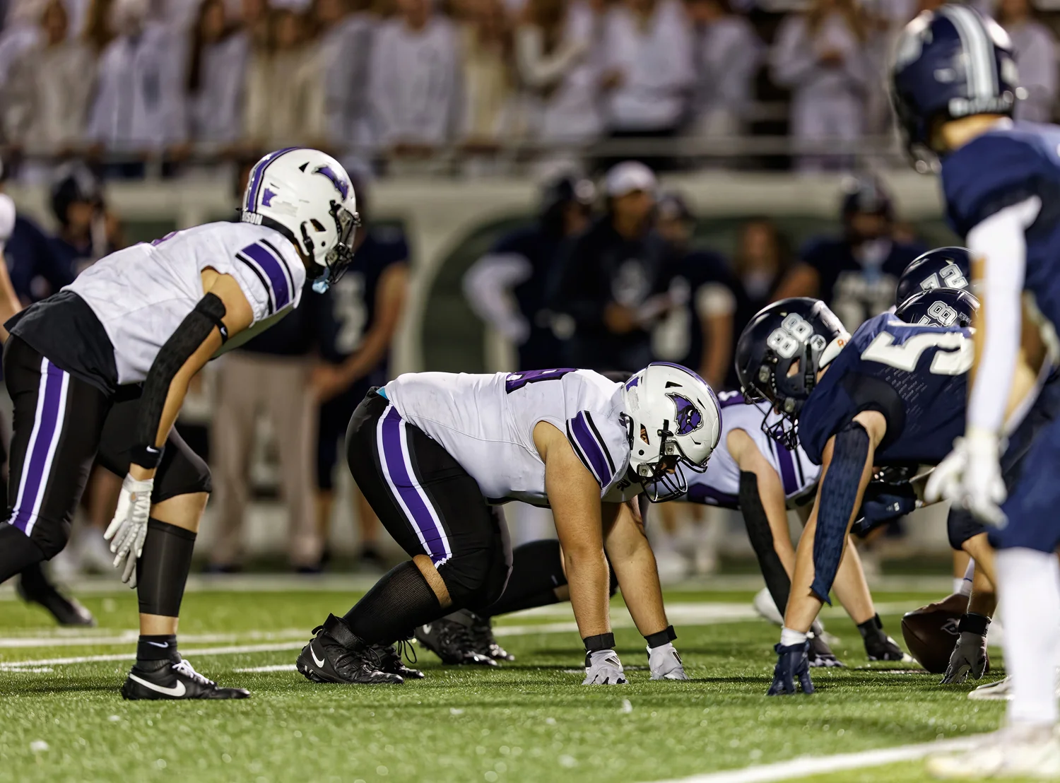 Defense ready for the play